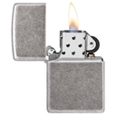Зажигалка ZIPPO Armor® c античным серебристым покрытием | Antique Silver, латунь/сталь, серебристая, 38x13x57 мм для нанесения логотипа