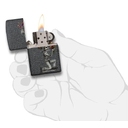 Набор ZIPPO Влюбленные зомби из двух зажигалок с каменным покрытием | Couple Iron Stone, серые, матовые для нанесения логотипа