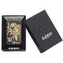 Зажигалка ZIPPO Джокер с черным матовым покрытием | Joker Black Matte, латунь/сталь, черная, 38x13x57 мм для нанесения логотипа