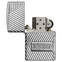 Зажигалка ZIPPO Armor® Заклепки с покрытием Глянцевый хром | Bolts Design High Polish Chrome, латунь/сталь, серебристая, 38x13x57 мм для нанесения логотипа