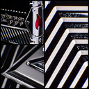 Зажигалка ZIPPO Armor® Заклепки с покрытием Глянцевый хром | Bolts Design High Polish Chrome, латунь/сталь, серебристая, 38x13x57 мм для нанесения логотипа