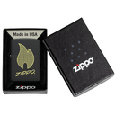 Зажигалка ZIPPO с покрытием Black Matte,латунь/сталь, черная, 38x13x57 мм для нанесения логотипа