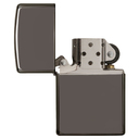 Подарочный набор ZIPPO: зажигалка с покрытием черный лед | Black Ice® и вставной блок для зажигалок для трубок, латунь/сталь, черный/серебристый цвета для нанесения логотипа