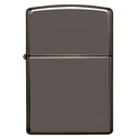 Подарочный набор ZIPPO: зажигалка с покрытием черный лед | Black Ice® и вставной блок для зажигалок для трубок, латунь/сталь, черный/серебристый цвета для нанесения логотипа