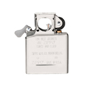 Подарочный набор ZIPPO: зажигалка с покрытием черный лед | Black Ice® и вставной блок для зажигалок для трубок, латунь/сталь, черный/серебристый цвета для нанесения логотипа