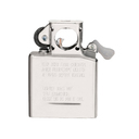 Подарочный набор ZIPPO: зажигалка с покрытием черный лед | Black Ice® и вставной блок для зажигалок для трубок, латунь/сталь, черный/серебристый цвета для нанесения логотипа