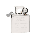 Подарочный набор ZIPPO: зажигалка с покрытием черный лед | Black Ice® и вставной блок для зажигалок для трубок, латунь/сталь, черный/серебристый цвета для нанесения логотипа