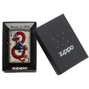 Зажигалка ZIPPO Dragon Ace с покрытием Black Matte, латунь/сталь, чёрная, матовая, 38x13x57 мм для нанесения логотипа