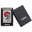 Зажигалка ZIPPO Азиатский тигр с покрытием матовый хром | Asian Tiger Brushed Chrome, латунь/сталь, серебристая, 38x13x57 мм для нанесения логотипа