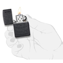 Зажигалка ZIPPO Черный мотив с черным матовым покрытием | Tone on Tone Design Black Matte, латунь/сталь, чёрная, 38x13x57 мм для нанесения логотипа