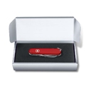 Подарочная коробка VICTORINOX для ножей 84-91 мм толщиной до 6 уровней, картонная, серебристая для нанесения логотипа