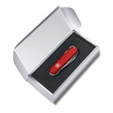 Подарочная коробка VICTORINOX для ножей 84-91 мм толщиной до 6 уровней, картонная, серебристая для нанесения логотипа