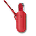 Чехол VICTORINOX "Style Icon" для ножей Classic Colors 58 мм, кожаный, красный для нанесения логотипа
