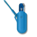 Чехол VICTORINOX "Summer Rain" для ножей Classic Colors 58 мм, кожаный, голубой для нанесения логотипа