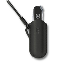 Чехол VICTORINOX "Dark Illusion" для ножей Classic Colors 58 мм, кожаный, чёрный для нанесения логотипа
