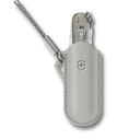 Чехол VICTORINOX "Mystical Morning" для ножей Classic Colors 58 мм, кожаный, серый для нанесения логотипа