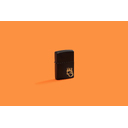 Зажигалка ZIPPO Сердца в огне с черным матовым покрытием | Fire Heart Black Matte, латунь/сталь, черная, матовая, 38x13x57 мм для нанесения логотипа