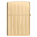 Зажигалка ZIPPO классическая с покрытием Глянцевая латунь | Classic High Polish Brass, латунь/сталь, золотистая, 38x13x57 мм для нанесения логотипа