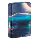 Зажигалка ZIPPO Пингвины с покрытием, светящимся в темноте зеленым | Penguin Glow In The Dark Green, латунь/сталь, разноцветная, 38x13x57 мм для нанесения логотипа