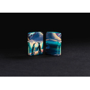 Зажигалка ZIPPO Пингвины с покрытием, светящимся в темноте зеленым | Penguin Glow In The Dark Green, латунь/сталь, разноцветная, 38x13x57 мм для нанесения логотипа