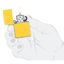 Зажигалка ZIPPO классическая с покрытием цвета подсолнуха | Classic Sunflower, латунь/сталь, желтая, глянцевая, 38x13x57 мм для нанесения логотипа
