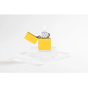 Зажигалка ZIPPO классическая с покрытием цвета подсолнуха | Classic Sunflower, латунь/сталь, желтая, глянцевая, 38x13x57 мм для нанесения логотипа