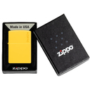 Зажигалка ZIPPO Логотип с покрытием цвета подсолнуха | Logo Sunflower, латунь/сталь, желтая, глянцевая, 38x13x57 мм для нанесения логотипа