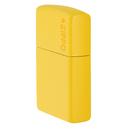 Зажигалка ZIPPO Логотип с покрытием цвета подсолнуха | Logo Sunflower, латунь/сталь, желтая, глянцевая, 38x13x57 мм для нанесения логотипа