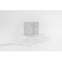 Зажигалка ZIPPO Логотип с ледяным покрытием | Logo Glacier, латунь/сталь, белая, матовая, 38x13x57 мм для нанесения логотипа