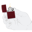 Зажигалка ZIPPO классическая с покрытием мерло | Classic Merlot, латунь/сталь, бордовая, глянцевая, 38x13x57 мм для нанесения логотипа