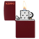 Зажигалка ZIPPO Логотип с покрытием мерло | Logo Merlot, латунь/сталь, бордовая, глянцевая, 38x13x57 мм для нанесения логотипа