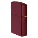 Зажигалка ZIPPO Логотип с покрытием мерло | Logo Merlot, латунь/сталь, бордовая, глянцевая, 38x13x57 мм для нанесения логотипа