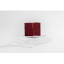 Зажигалка ZIPPO Логотип с покрытием мерло | Logo Merlot, латунь/сталь, бордовая, глянцевая, 38x13x57 мм для нанесения логотипа
