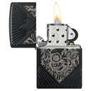 Зажигалка ZIPPO Armor® Коллекционная с черным матовым покрытием | Collectible of the Year Black Matte, латунь/сталь, чёрная, матовая, 38x13x57 мм для нанесения логотипа