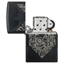 Зажигалка ZIPPO Armor® Коллекционная с черным матовым покрытием | Collectible of the Year Black Matte, латунь/сталь, чёрная, матовая, 38x13x57 мм для нанесения логотипа