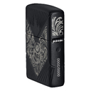 Зажигалка ZIPPO Armor® Коллекционная с черным матовым покрытием | Collectible of the Year Black Matte, латунь/сталь, чёрная, матовая, 38x13x57 мм для нанесения логотипа