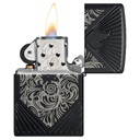 Зажигалка ZIPPO Armor® Коллекционная с черным матовым покрытием | Collectible of the Year Black Matte, латунь/сталь, чёрная, матовая, 38x13x57 мм для нанесения логотипа