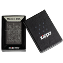 Зажигалка ZIPPO Колесо фортуны с черным глянцевым покрытием | Wheel Of Fortune High Polish Black, латунь/сталь, черная, глянцевая, 38x13x57 мм для нанесения логотипа