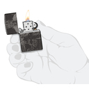 Зажигалка ZIPPO Король скелетов с черным глянцевым покрытием | Skull King High Polish Black, латунь/сталь, черная, глянцевая, 38x13x57 мм для нанесения логотипа