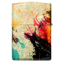 Зажигалка ZIPPO Нарисованный тигр с покрытием Искусственно состаренная латунь | Painted Tiger 540 Tumbled Brass,латунь/сталь,разноцветная, 38x13x57 мм для нанесения логотипа