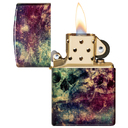 Зажигалка ZIPPO Галактика черепа с покрытием Искусственно состаренная латунь | Galaxy Skull 540 Tumbled Brass, латунь/сталь, разноцветная, 38x13x57 мм для нанесения логотипа