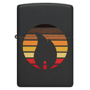 Зажигалка ZIPPO Цветные блоки с черным матовым покрытием | Colorblock Black Matte, латунь/сталь, черная, 38x13x57 мм для нанесения логотипа