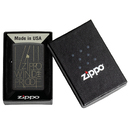 Зажигалка ZIPPO Искусство линий с черным покрытием с кракелюром | Line Art Black Crackle™, латунь/сталь, чёрная, матовая, 38x13x57 мм для нанесения логотипа