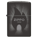 Зажигалка ZIPPO Источник света с черным глянцевым покрытием | Radiant High Polish Black, латунь/сталь, черная, глянцевая, 38x13x57 мм для нанесения логотипа