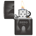 Зажигалка ZIPPO Источник света с черным глянцевым покрытием | Radiant High Polish Black, латунь/сталь, черная, глянцевая, 38x13x57 мм для нанесения логотипа