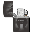 Зажигалка ZIPPO Источник света с черным глянцевым покрытием | Radiant High Polish Black, латунь/сталь, черная, глянцевая, 38x13x57 мм для нанесения логотипа