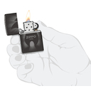 Зажигалка ZIPPO Источник света с черным глянцевым покрытием | Radiant High Polish Black, латунь/сталь, черная, глянцевая, 38x13x57 мм для нанесения логотипа