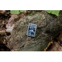 Зажигалка ZIPPO Королевство зверей с покрытием сатинированный хром | Animal Kingdom Design Satin Chrome, латунь/сталь,серебристая,матовая,38x13x57 мм для нанесения логотипа