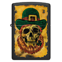 Зажигалка ZIPPO Карта сокровищ с черным матовым покрытием | Lucky Map Black Matte, латунь/сталь, черная, 38x13x57 мм для нанесения логотипа