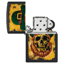 Зажигалка ZIPPO Карта сокровищ с черным матовым покрытием | Lucky Map Black Matte, латунь/сталь, черная, 38x13x57 мм для нанесения логотипа